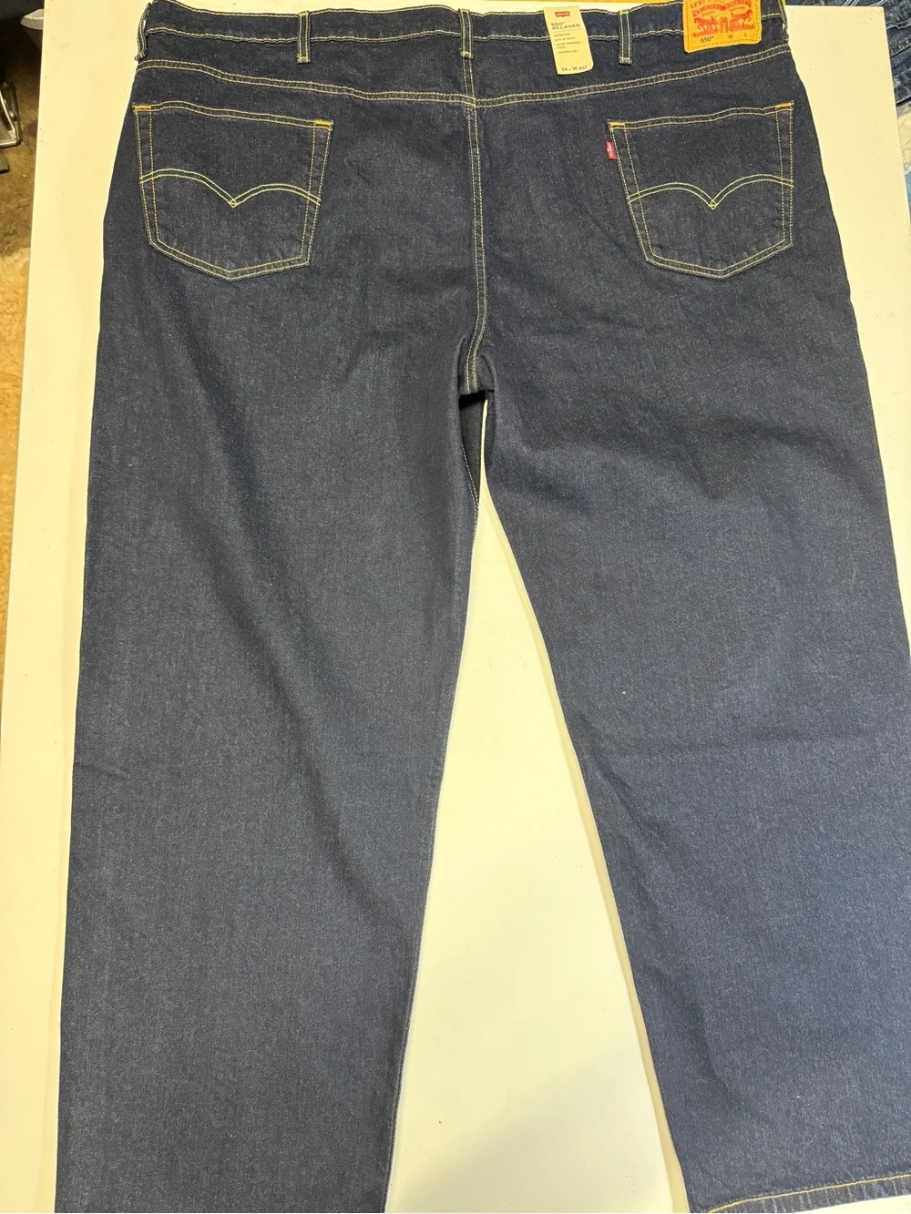 Levi's Men's Dark Blue Relaxed Fit Denim Jeans